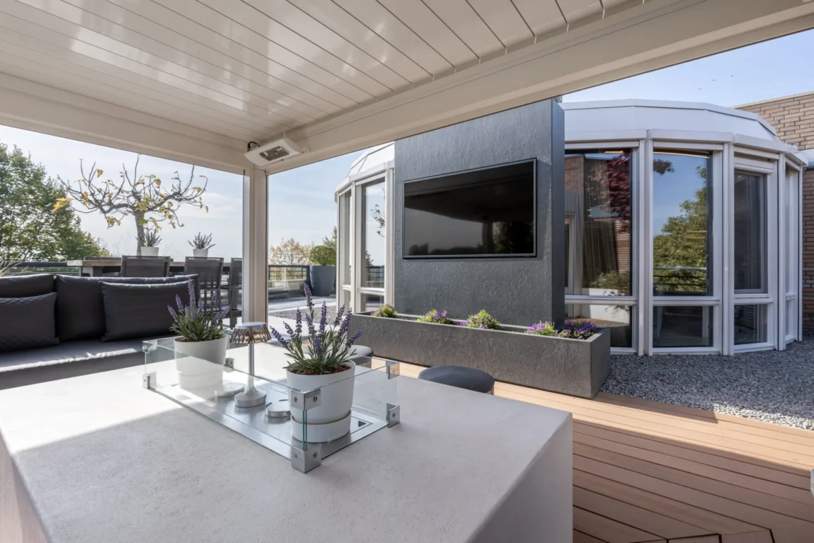 Dakterras van Penthouse in 's-Hertogenbosch.